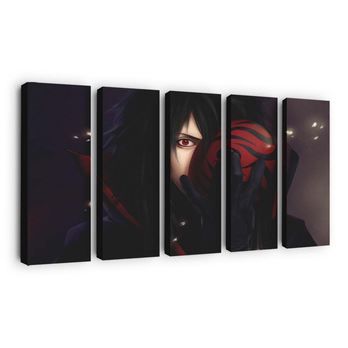 Anime Manga Naruto Shippuuden Red Mask Demon - Anime Wandbild - Leinwandbild animemanganaruto shippuudenredmaskdemon