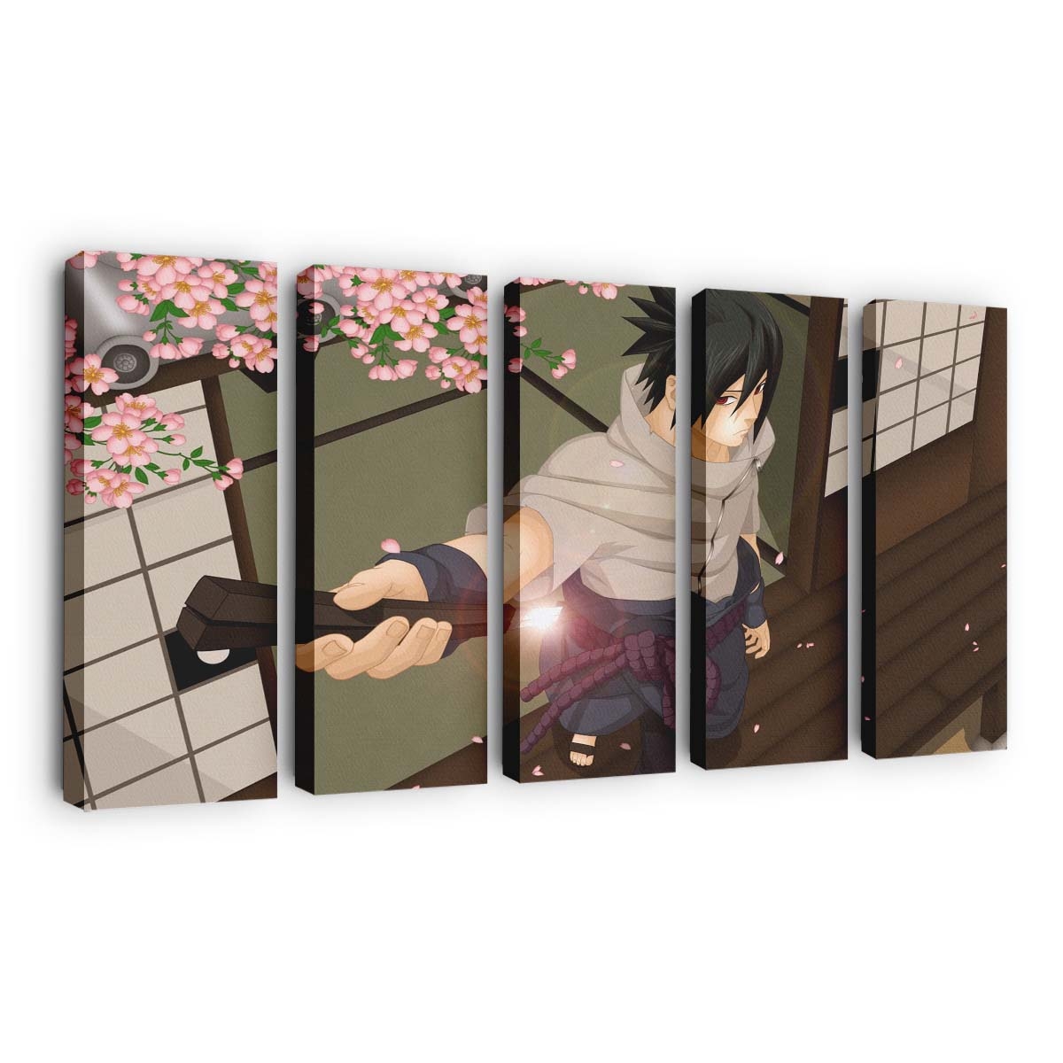 Anime Manga Naruto Shippuuden Uchiha Sasuke Anime Boys - Anime Wandbild - Leinwandbild animemanganaruto shippuudenuchiha sasukescreenshotanime boys