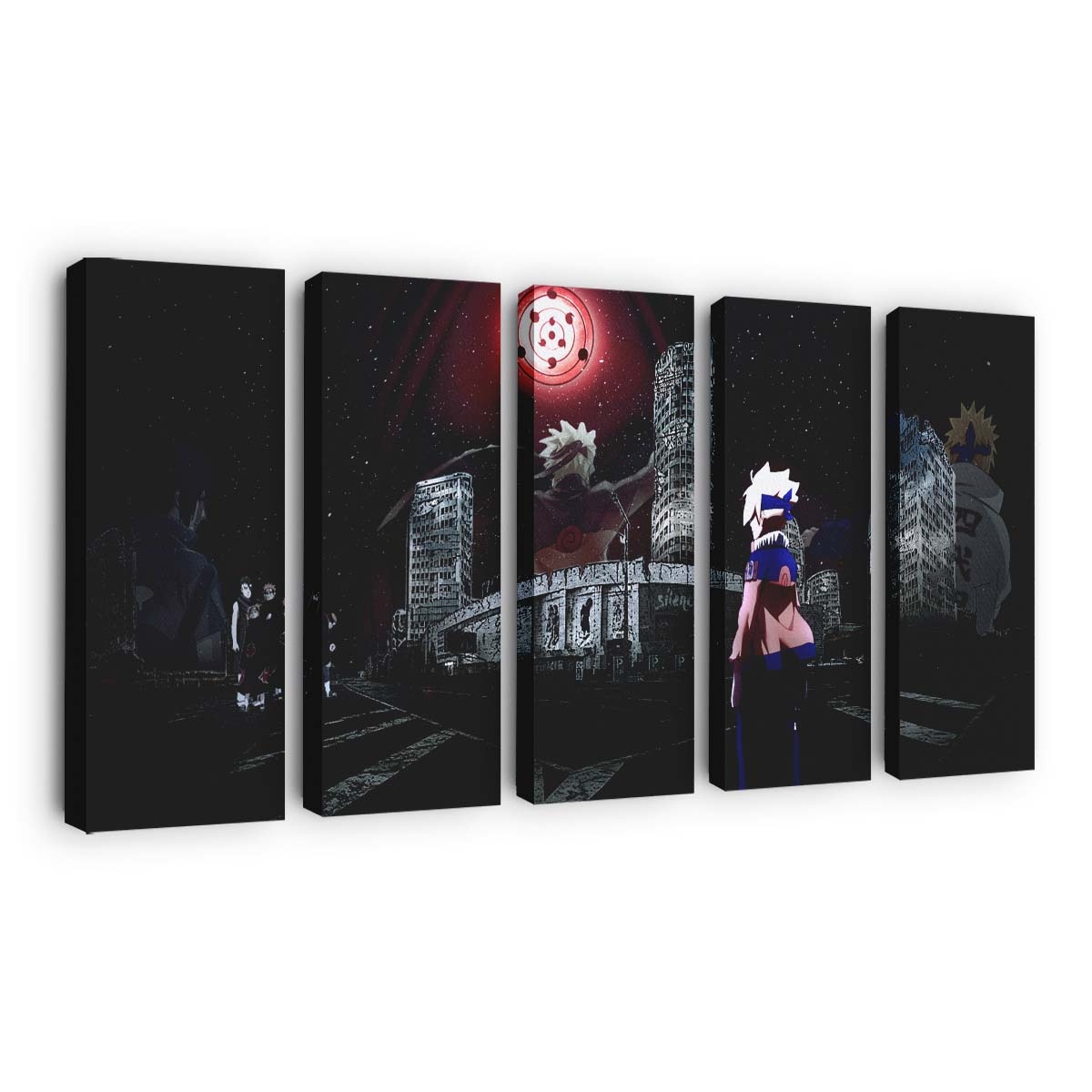 Anime Naruto Akatsuki Naruto Shippuuden Boruto Kawaki Apocalyptic - Anime Wandbild - Leinwandbild animenaruto akatsukinaruto shippuudenborutokawakiapocalyptic