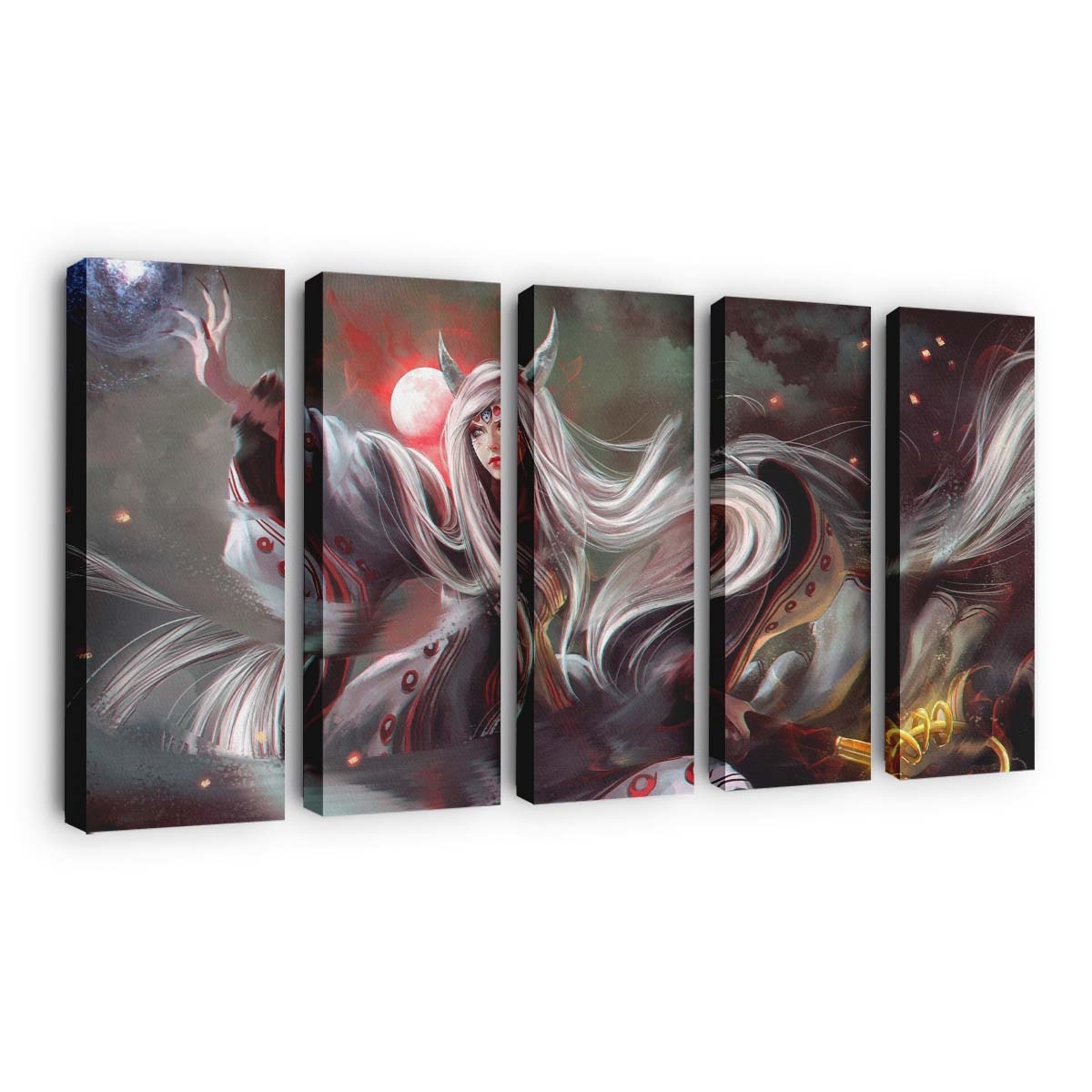 Anime Naruto Shippuuden Anime Girls Fantasy Art Kaguya - Anime Wandbild - Leinwandbild animenaruto shippuuden2500x1214 pxanime girlsfantasy artkaguya