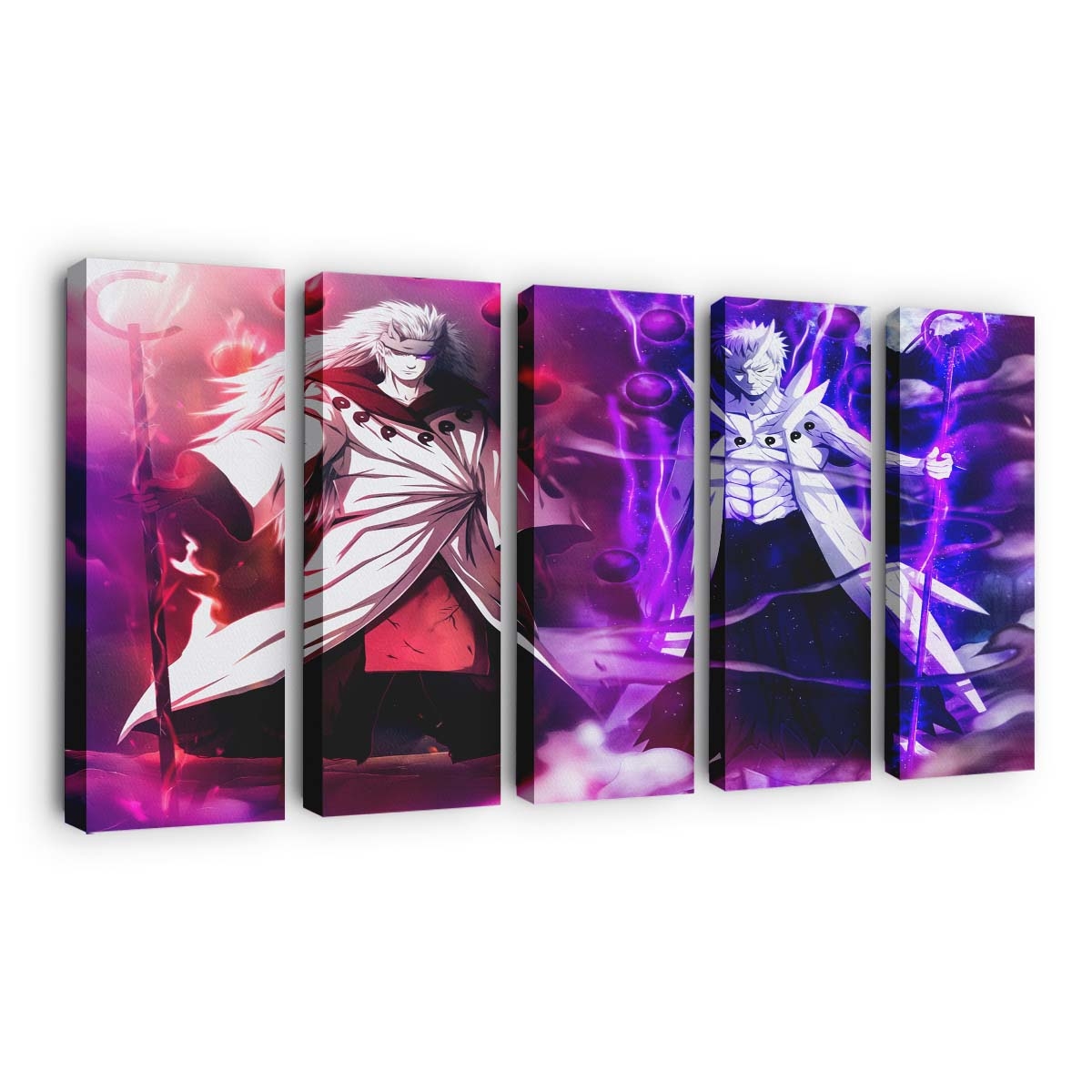 Anime Naruto Shippuuden Uchiha Madara Uchiha Obito - Anime Wandbild - Leinwandbild animenaruto shippuuden4105x3268 pxuchiha madarauchiha obito