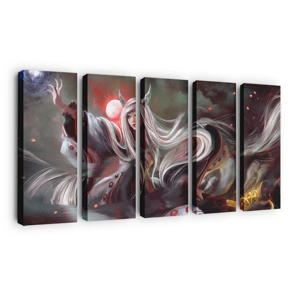 Anime Naruto Shippuuden Fantasy Art Anime Girls Dragon Realistic - Anime Wandbild - Leinwandbild animenaruto shippuudenfantasy artanime girlsdragonrealistic