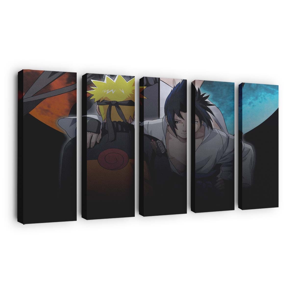 Anime Naruto Shippuuden Anime Boys Artwork Black Hair - Anime Wandbild - Leinwandbild animenaruto shippuudenillustrationanime boysartworkblack hair
