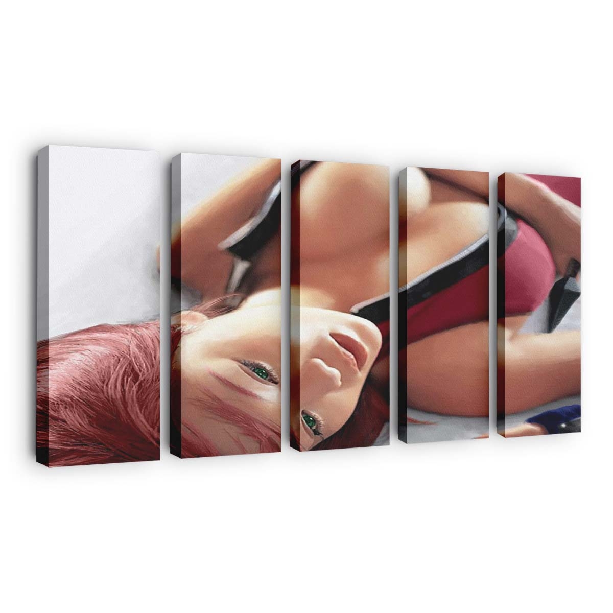 Anime Naruto Shippuuden Model Black Hair Hair Haruno Sakura - Anime Wandbild - Leinwandbild animenaruto shippuudenmodelblack hairhairharuno sakura