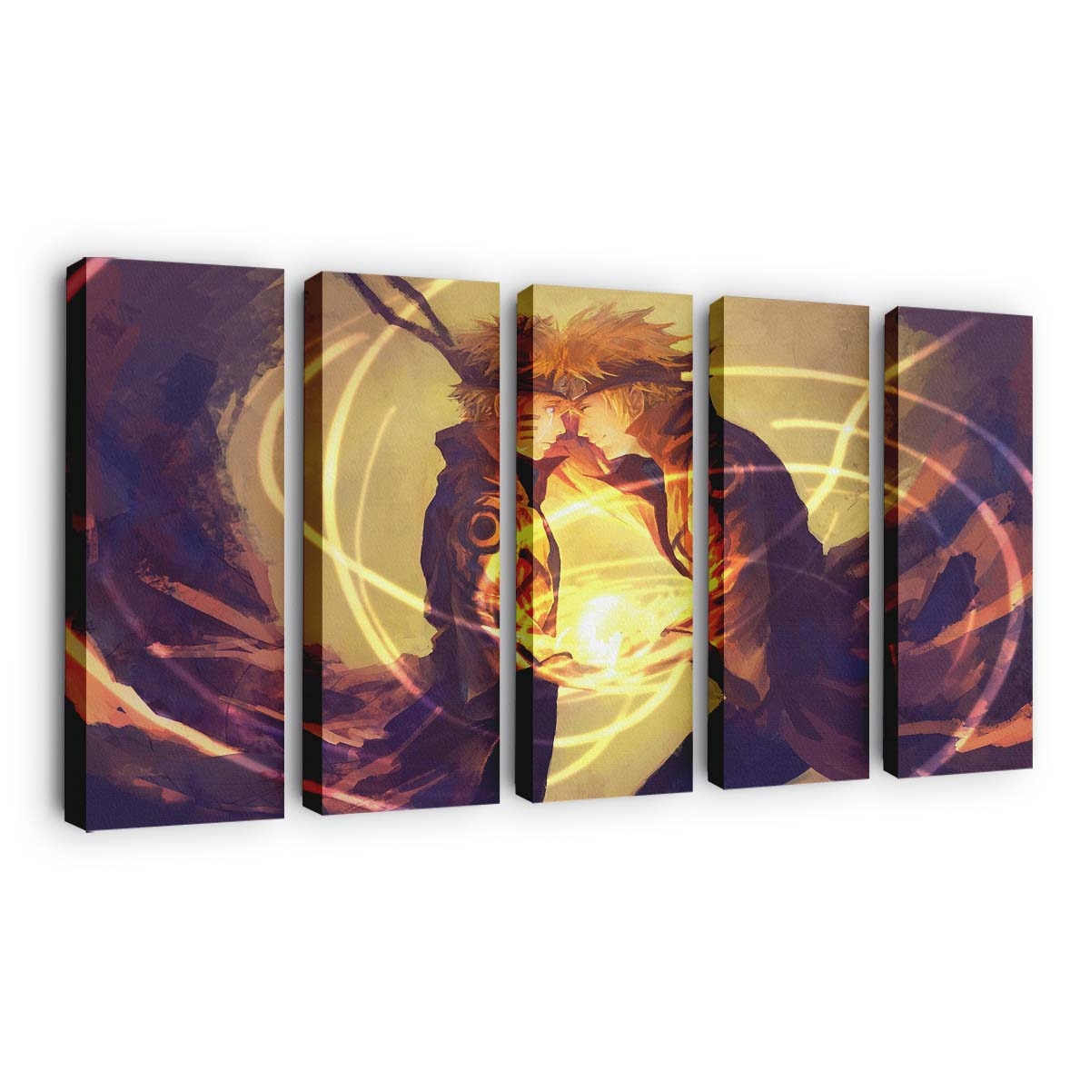 Anime Naruto Shippuuden Uzumaki Naruto Rasengan Namikaze Minato Crying - Anime Wandbild - Leinwandbild animenaruto shippuudenuzumaki narutorasengannamikaze minatocrying