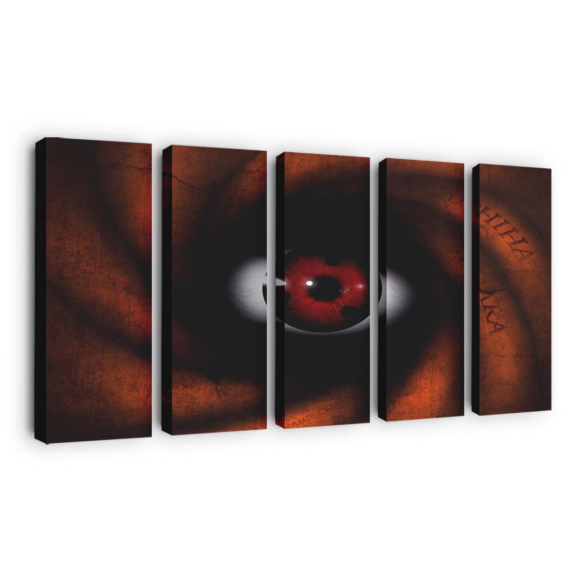 Anime Red Manga Naruto Shippuuden Sharingan Reflection - Anime Wandbild - Leinwandbild animeredmanganaruto shippuudensharinganreflection