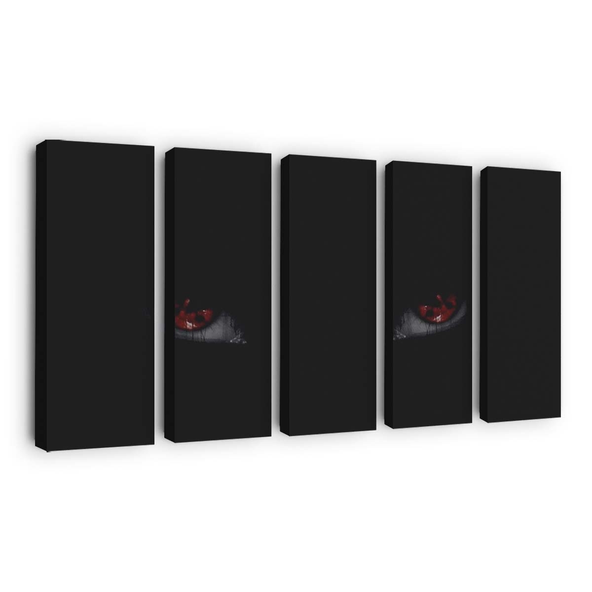 Anime Red Naruto Shippuuden Black Night Sky - Anime Wandbild - Leinwandbild animerednaruto shippuudenblacknightsky