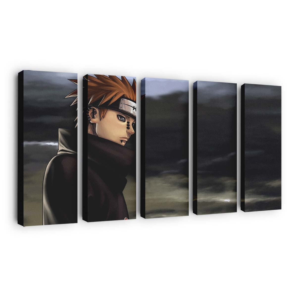Anime Sky Naruto Shippuuden Black Hair Akatsuki Pein - Anime Wandbild - Leinwandbild animeskynaruto shippuudenblack hairakatsukipein