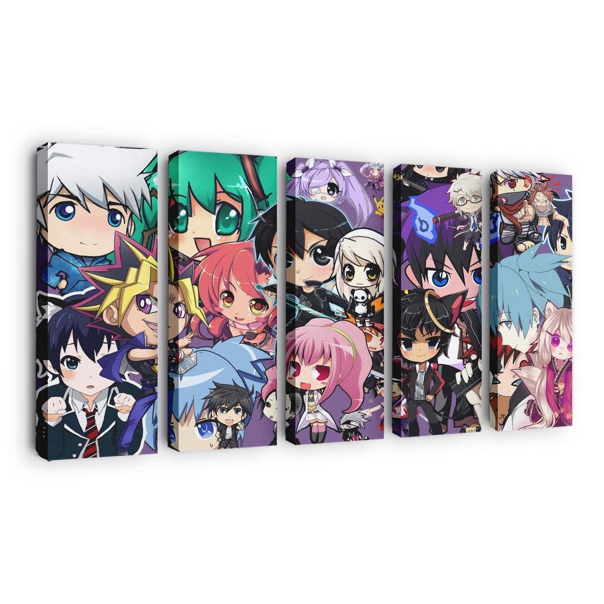 Anime Sword Art Online Hatsune Miku Okumura Rin Tokyo Ghoul No Game No Life - Anime Wandbild - Leinwandbild animesword art onlinehatsune mikuokumura rintokyo ghoulno game no life