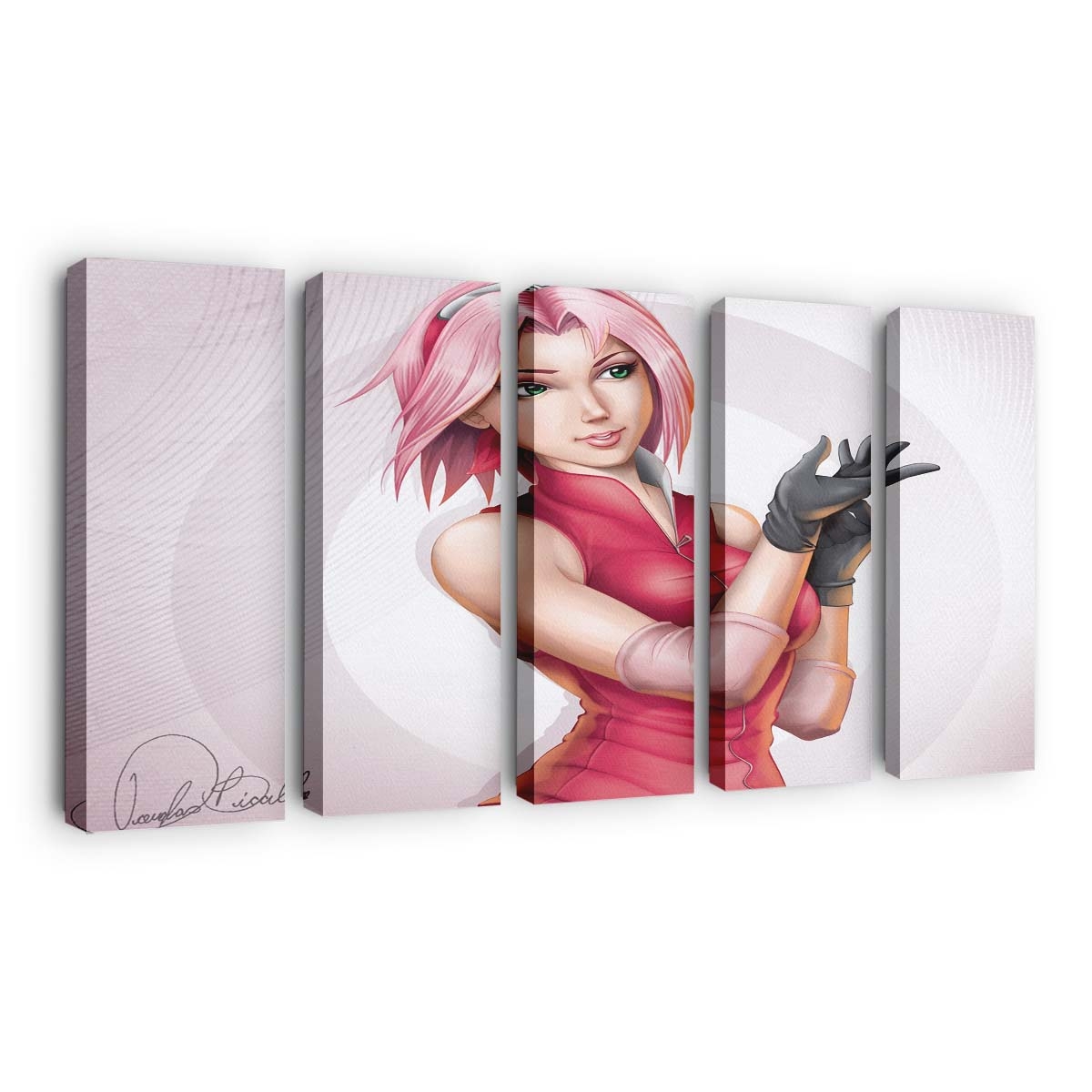 Art Douglas Bicalho Naruto Sakura Gloves Bandages Ninja - Anime Wandbild - Leinwandbild artdouglas bicalhonaruto sakuraglovesbandagesninja