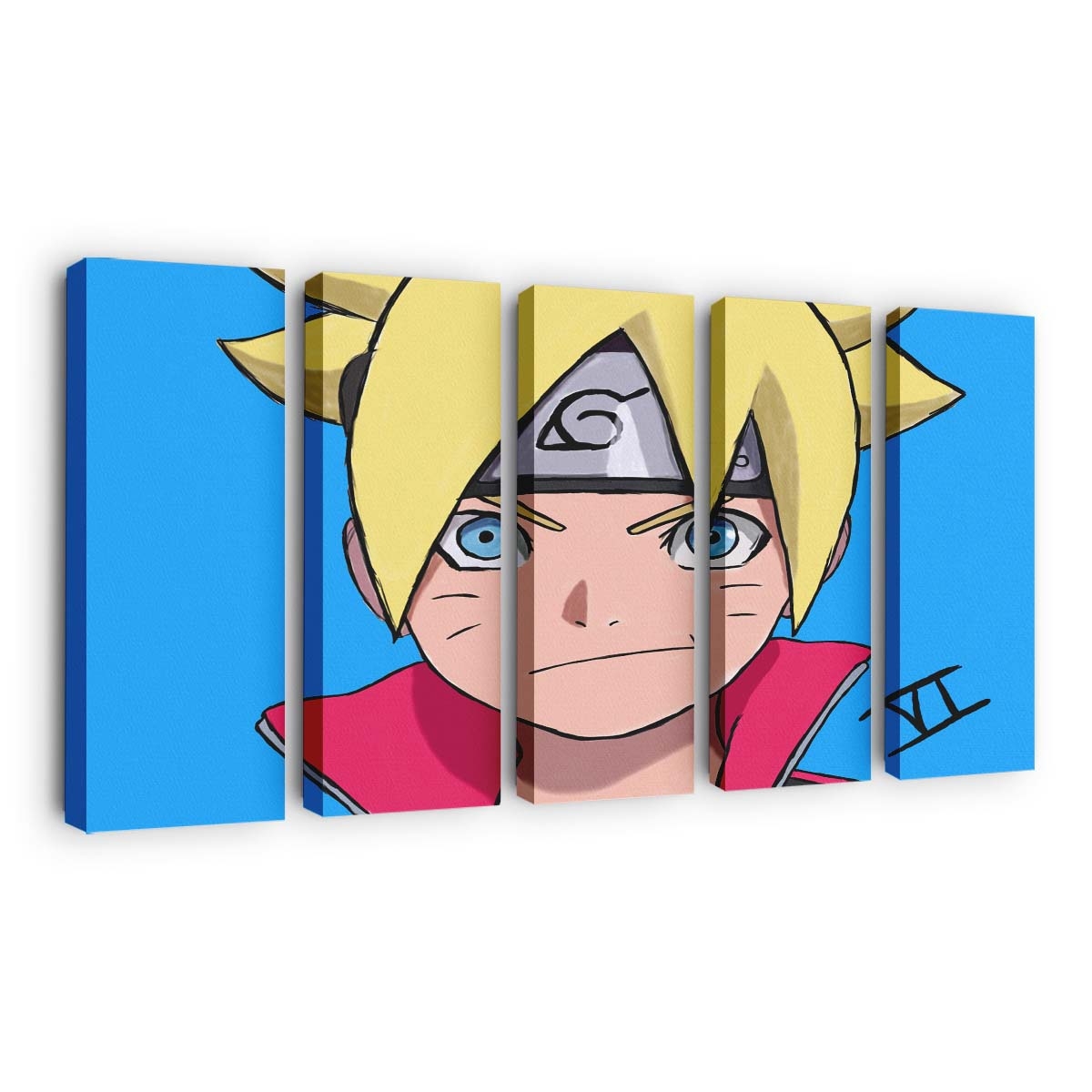 Boruto Naruto Next Generations Artwork Blue Eyes Anime Boruto - Anime Wandbild - Leinwandbild boruto naruto next generationsartworkillustrationblue eyesanimeboruto