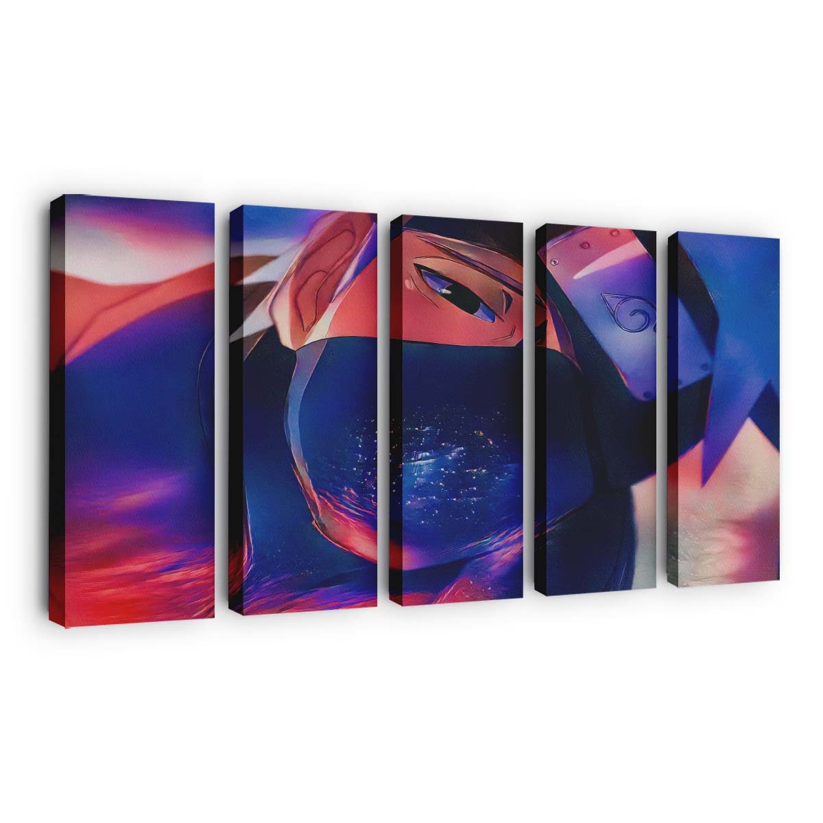 Hatake Kakashi Naruto Anime Boys Dar0Z Colorful Manga - Anime Wandbild - Leinwandbild hatake kakashinaruto animeanime boysdar0zcolorfulmanga