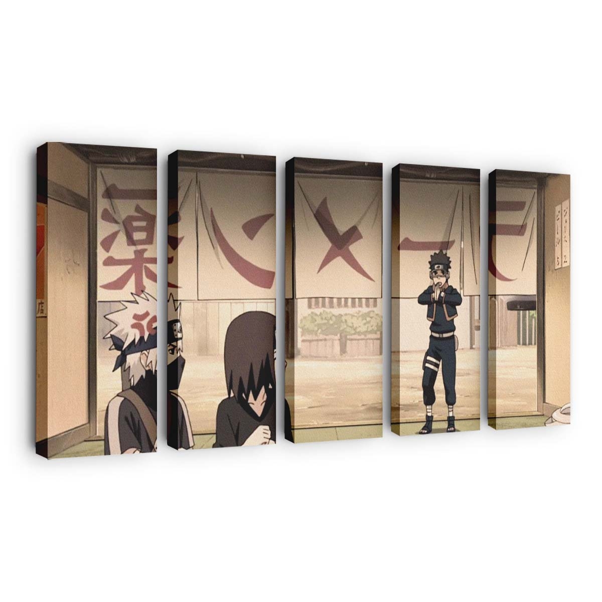 Hatake Kakashi Naruto Anime Shippuuden Nohara Rin Uchiha Obito - Anime Wandbild - Leinwandbild hatake kakashinaruto animenaruto shippuudennohara rinuchiha obito