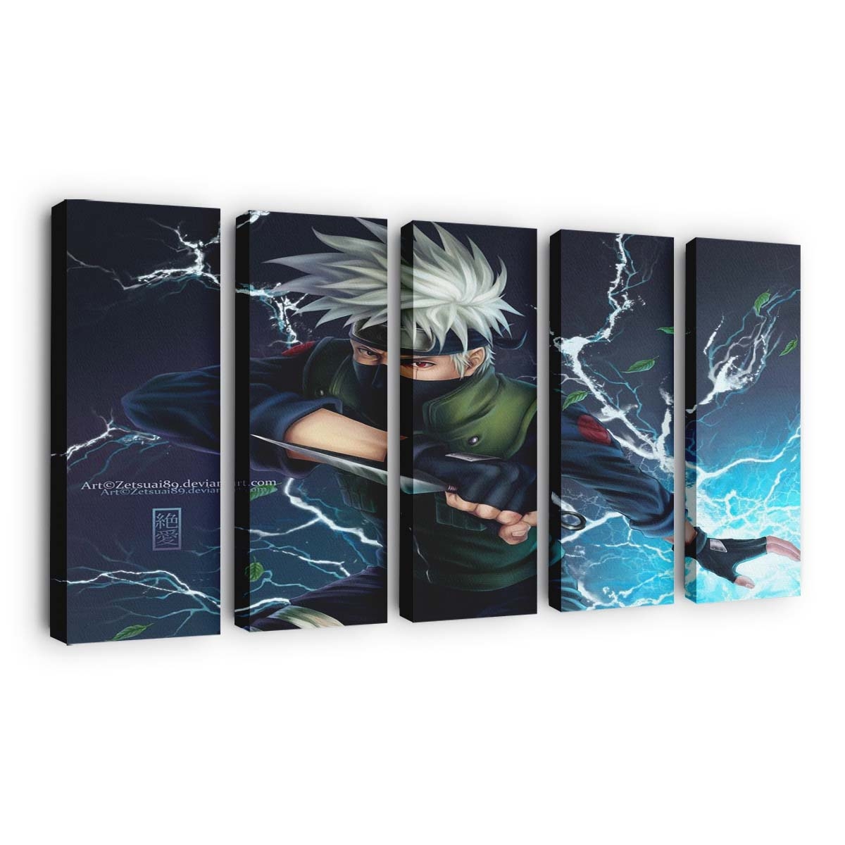 Hatake Kakashi Naruto Shippuuden Lightning - Anime Wandbild - Leinwandbild hatake kakashinaruto shippuuden1032x774