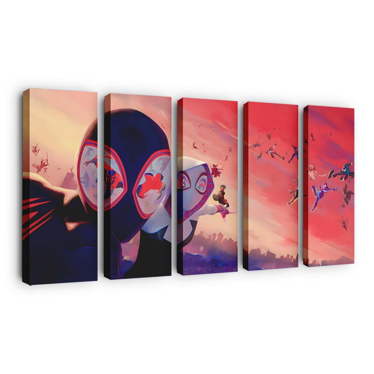 Homem Aranha Spider Man Across The Spider Verse Hero Wars Naruto Anime Avenger - Anime Wandbild - Leinwandbild homem aranhaspider man across the spider versehero warsnaruto animeavenger