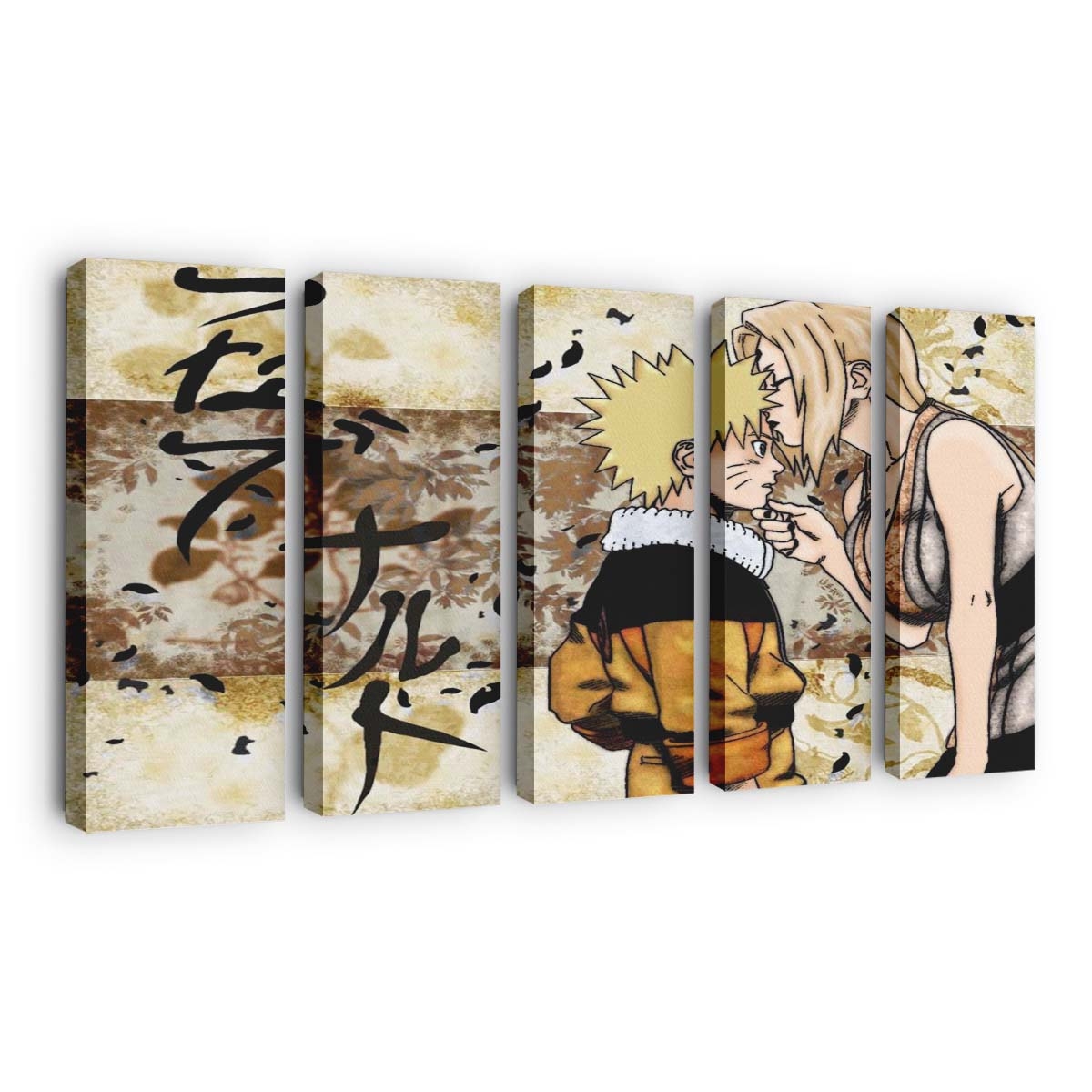 Anime Boys Cartoon Naruto Shippuuden Collage - Anime Wandbild - Leinwandbild illustrationanimeanime boyscartoonnaruto shippuudencollage