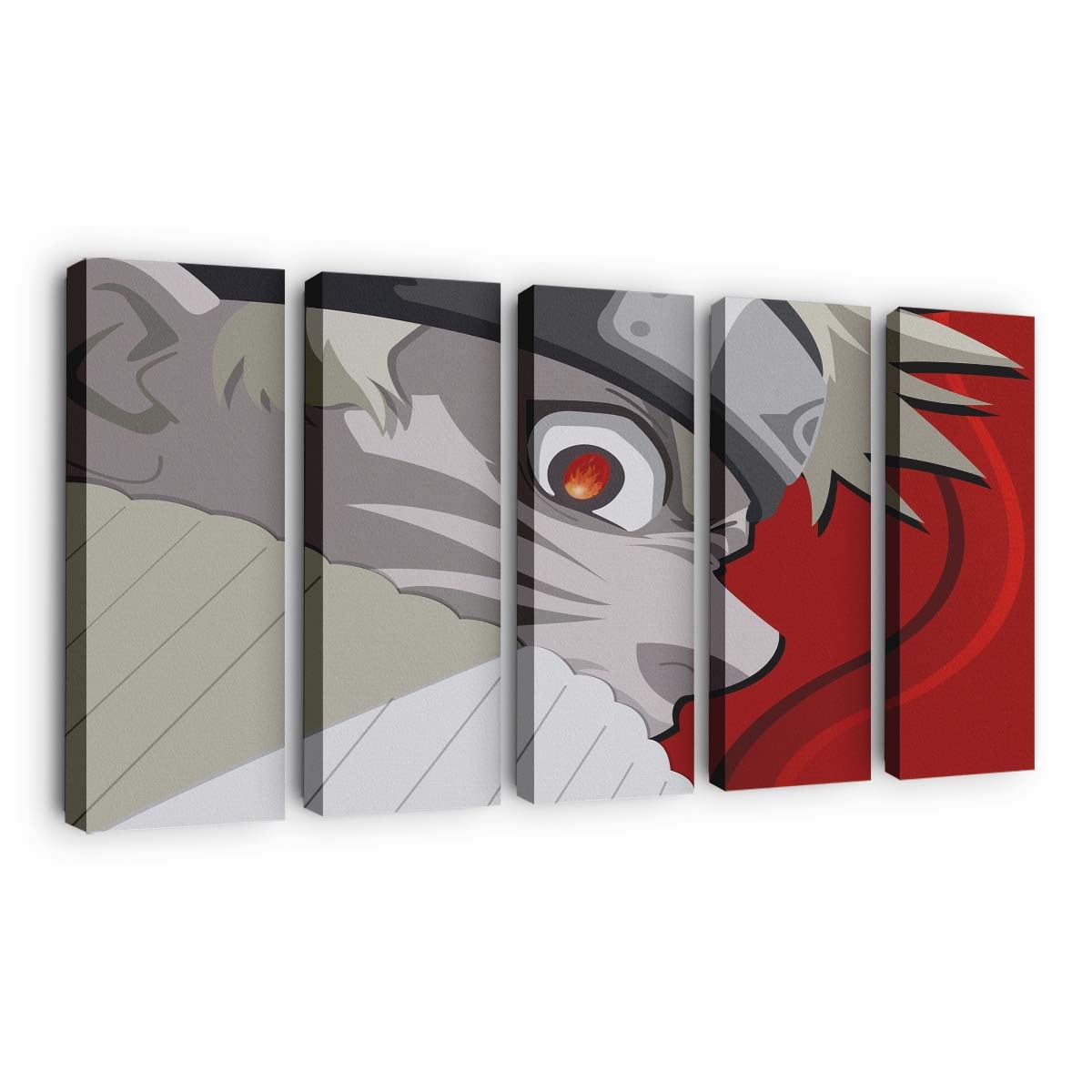 Anime Boys Selective Coloring Cartoon Naruto Shippuuden - Anime Wandbild - Leinwandbild illustrationanimeanime boysselective coloringcartoonnaruto shippuuden