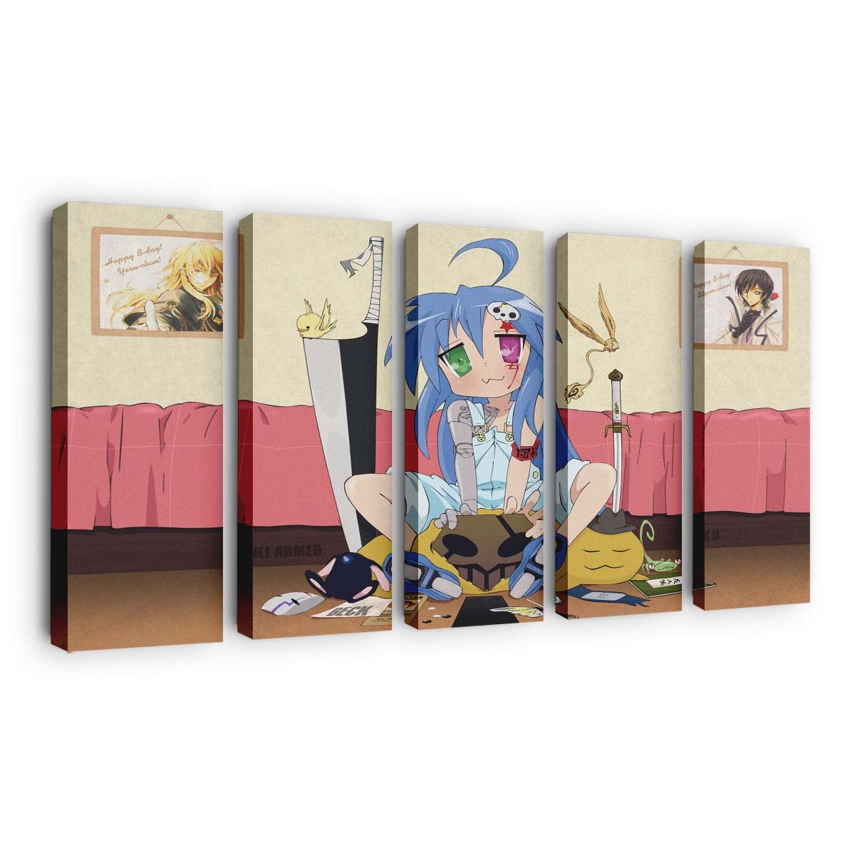 Anime Girls Cartoon Soul Eater Code Geass - Anime Wandbild - Leinwandbild illustrationanimeanime girlscartoonsoul eatercode geass