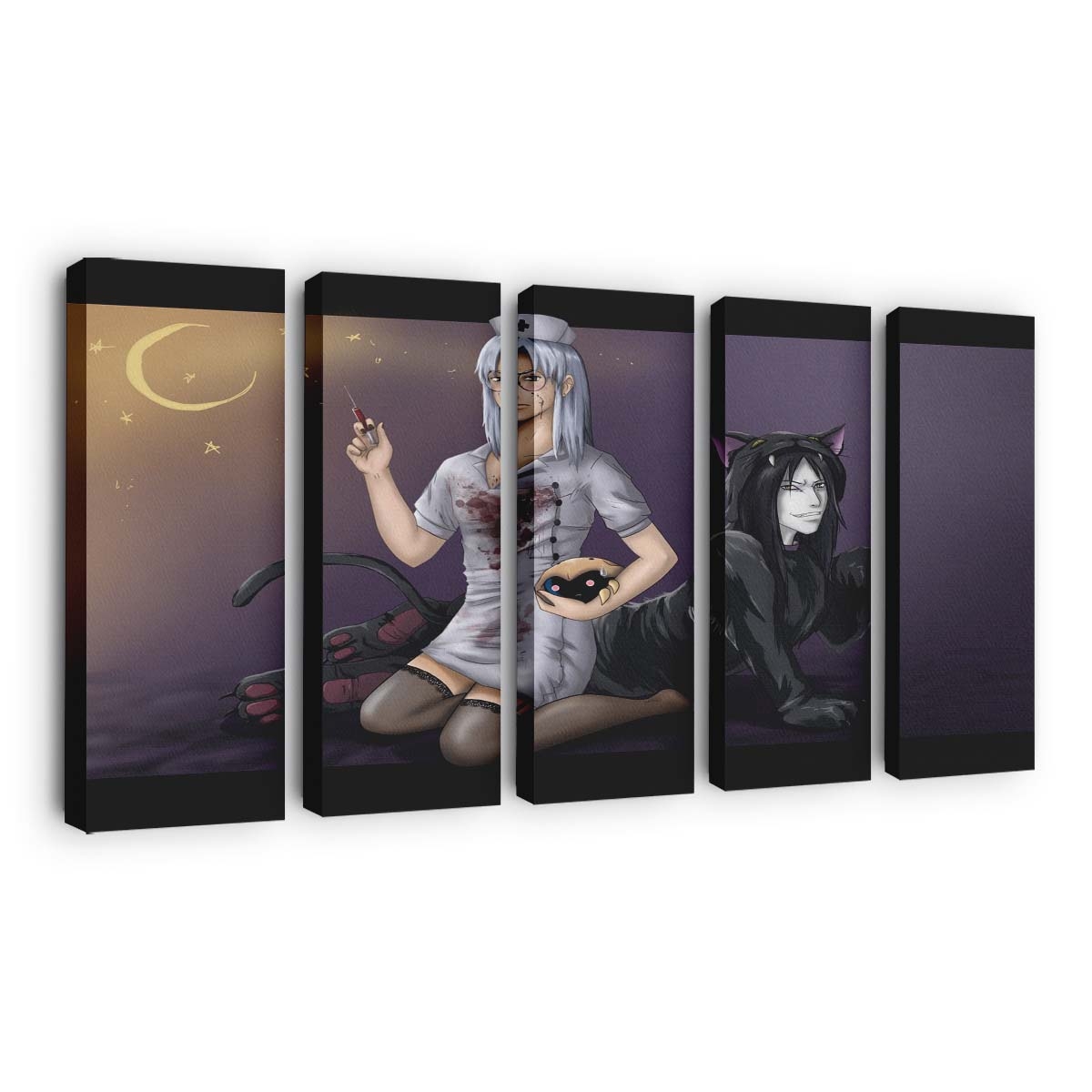 Anime Girls Manga Cartoon Naruto Shippuuden - Anime Wandbild - Leinwandbild illustrationanimeanime girlsmangacartoonnaruto shippuuden 0002