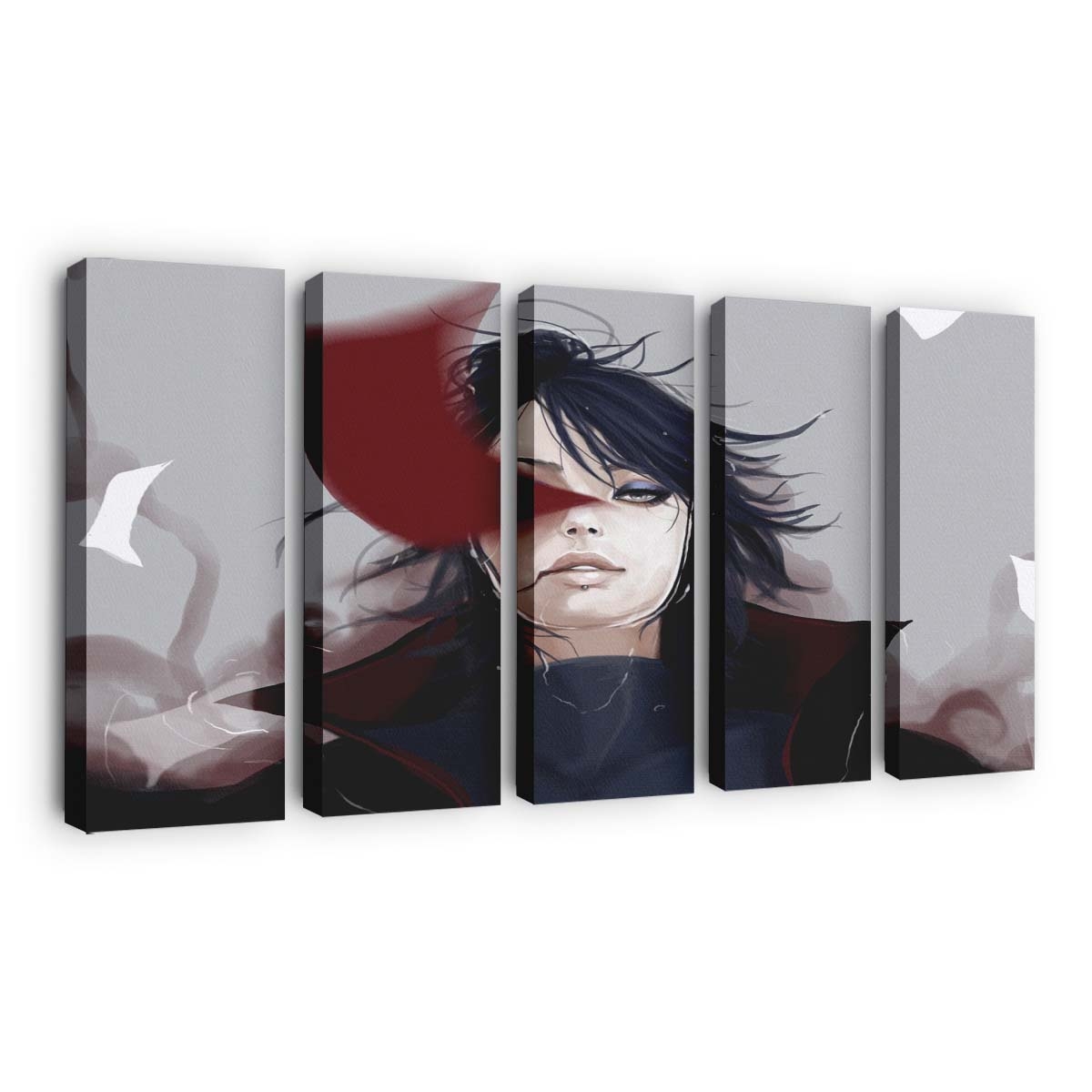 Anime Girls Manga Naruto Shippuuden Black Hair - Anime Wandbild - Leinwandbild illustrationanimeanime girlsmanganaruto shippuudenblack hair