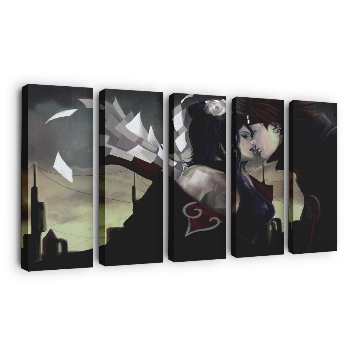 Anime Girls Manga Naruto Shippuuden Flower In Hair - Anime Wandbild - Leinwandbild illustrationanimeanime girlsmanganaruto shippuudenflower in hair