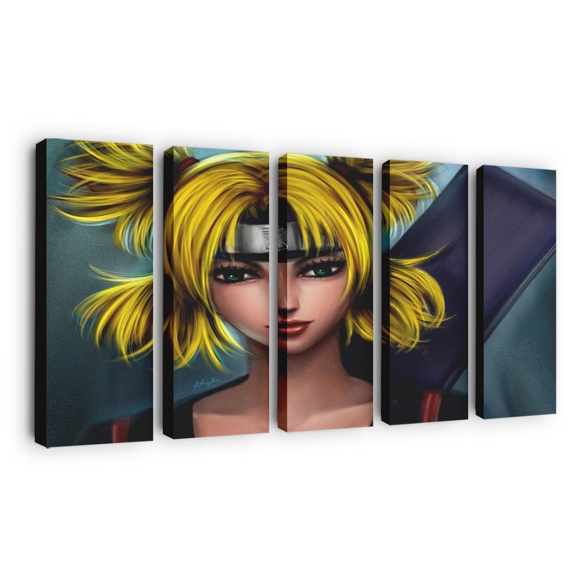 Anime Girls Manga Naruto Shippuuden Temari - Anime Wandbild - Leinwandbild illustrationanimeanime girlsmanganaruto shippuudentemari