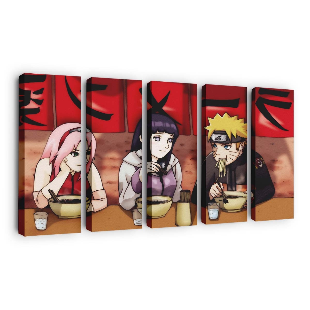 Anime Cartoon Comics Ninja Girl - Anime Wandbild - Leinwandbild illustrationanimecartooncomicsninjagirl