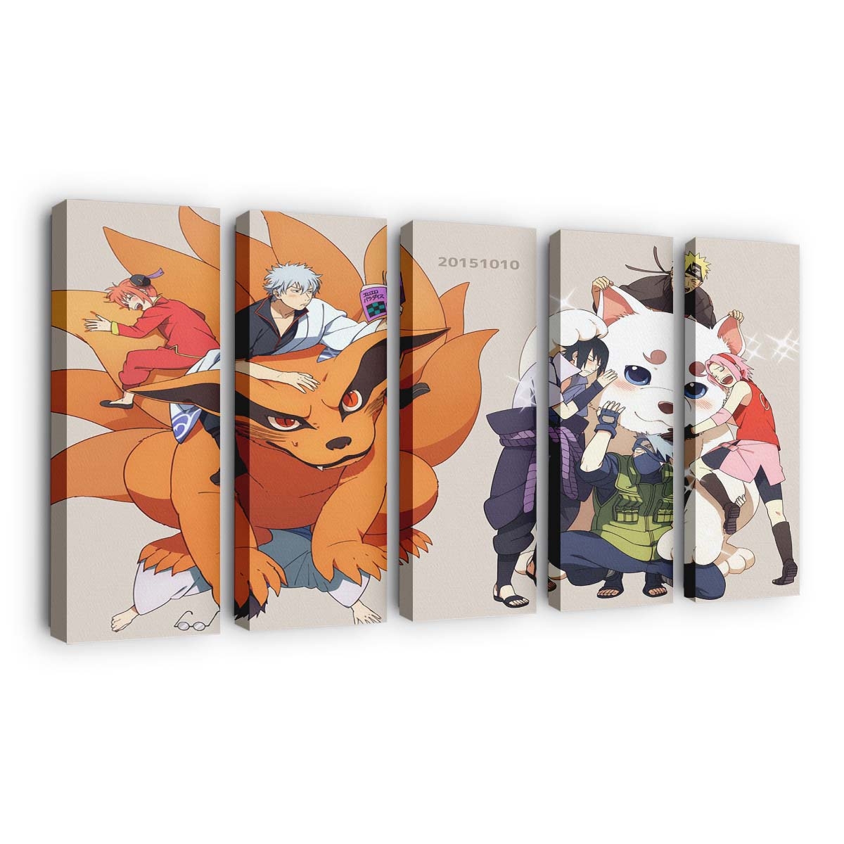 Anime Cartoon Crossover Manga Hatake Kakashi - Anime Wandbild - Leinwandbild illustrationanimecartooncrossovermangahatake kakashi