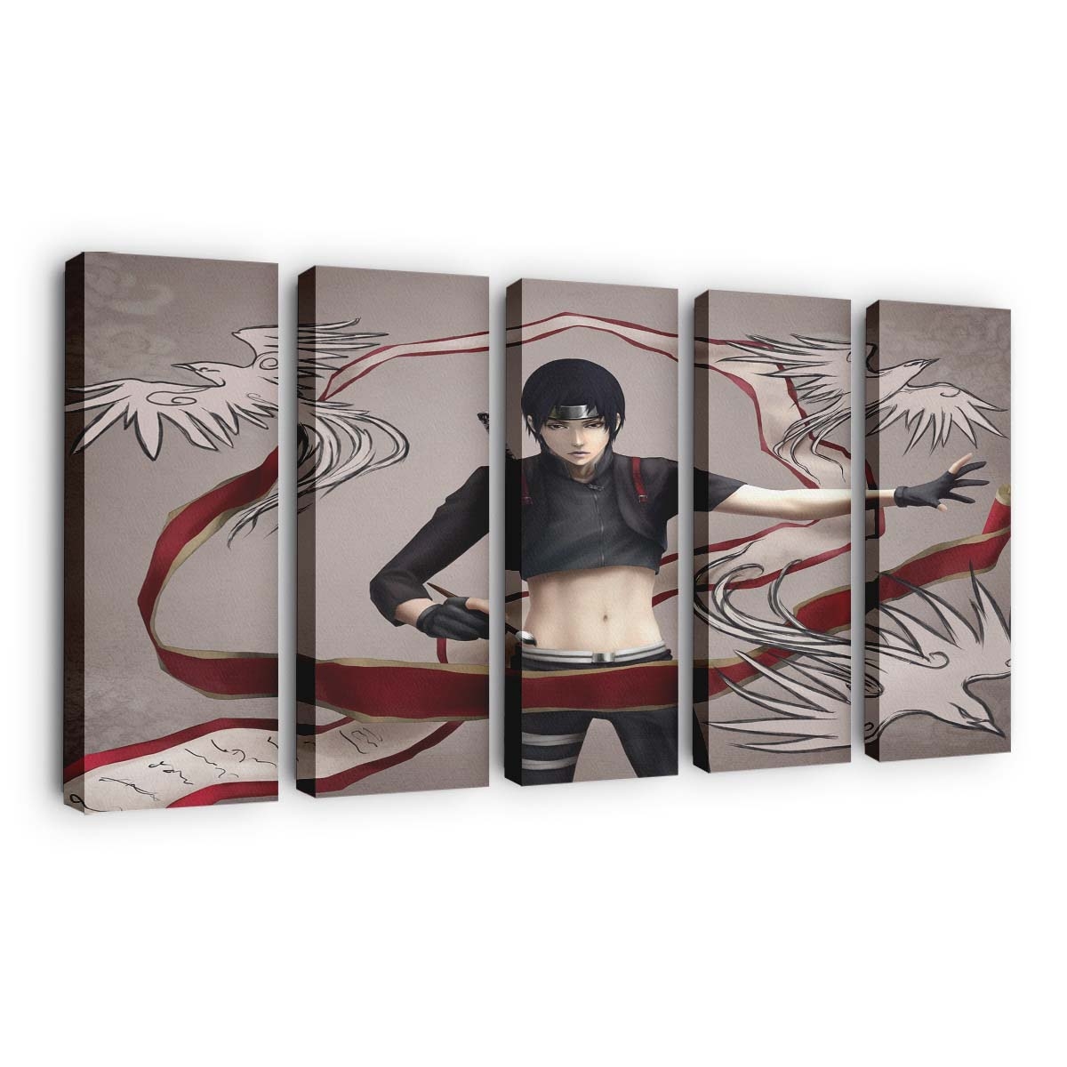 Anime Cartoon Drawing Birds Comics - Anime Wandbild - Leinwandbild illustrationanimecartoondrawingbirdscomics