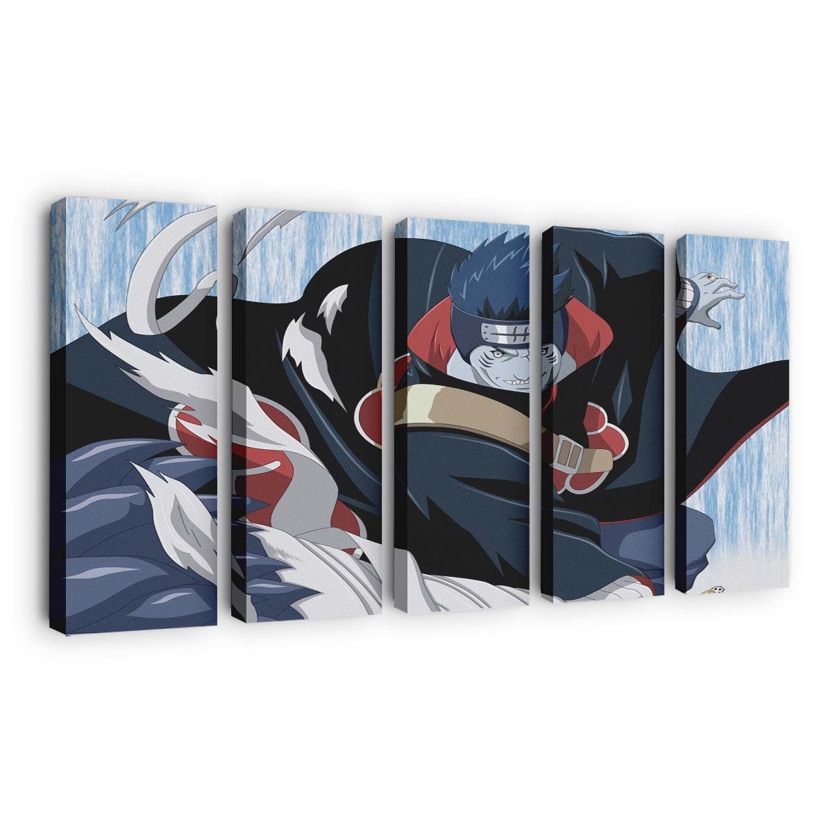 Anime Cartoon Hoshigaki Kisame Kick Man - Anime Wandbild - Leinwandbild illustrationanimecartoonhoshigaki kisamekickman