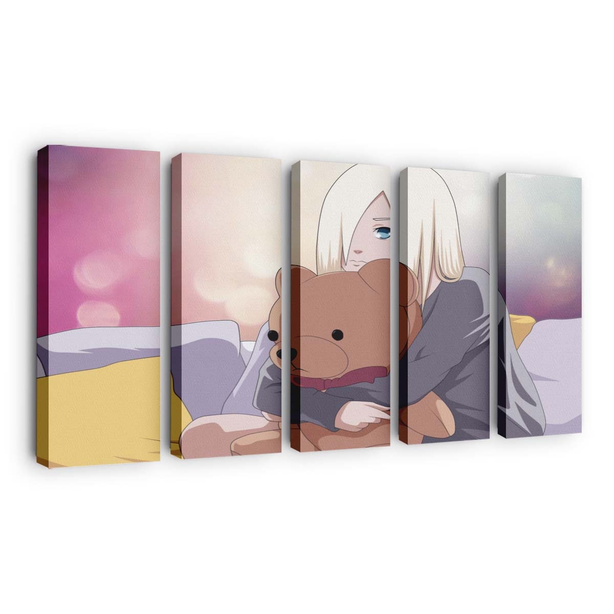 Anime Cartoon Moutoy Yamanaka Ino - Anime Wandbild - Leinwandbild illustrationanimecartoonmouthtoyyamanaka ino