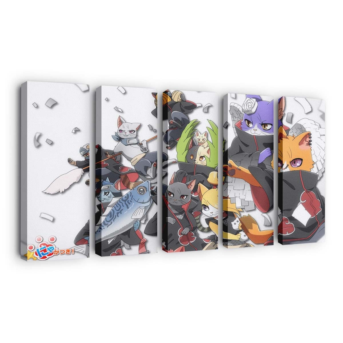 Anime Cartoon Naruto Shippuuden Cat Manga - Anime Wandbild - Leinwandbild illustrationanimecartoonnaruto shippuudencatmanga