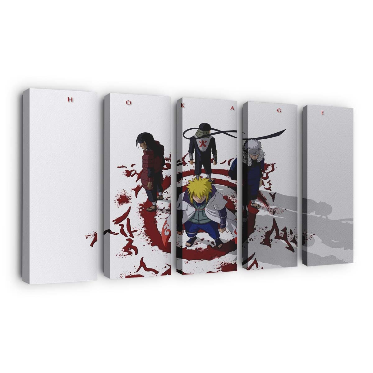 Anime Cartoon Naruto Shippuuden Namikaze Minato Hokage - Anime Wandbild - Leinwandbild illustrationanimecartoonnaruto shippuudennamikaze minatohokage