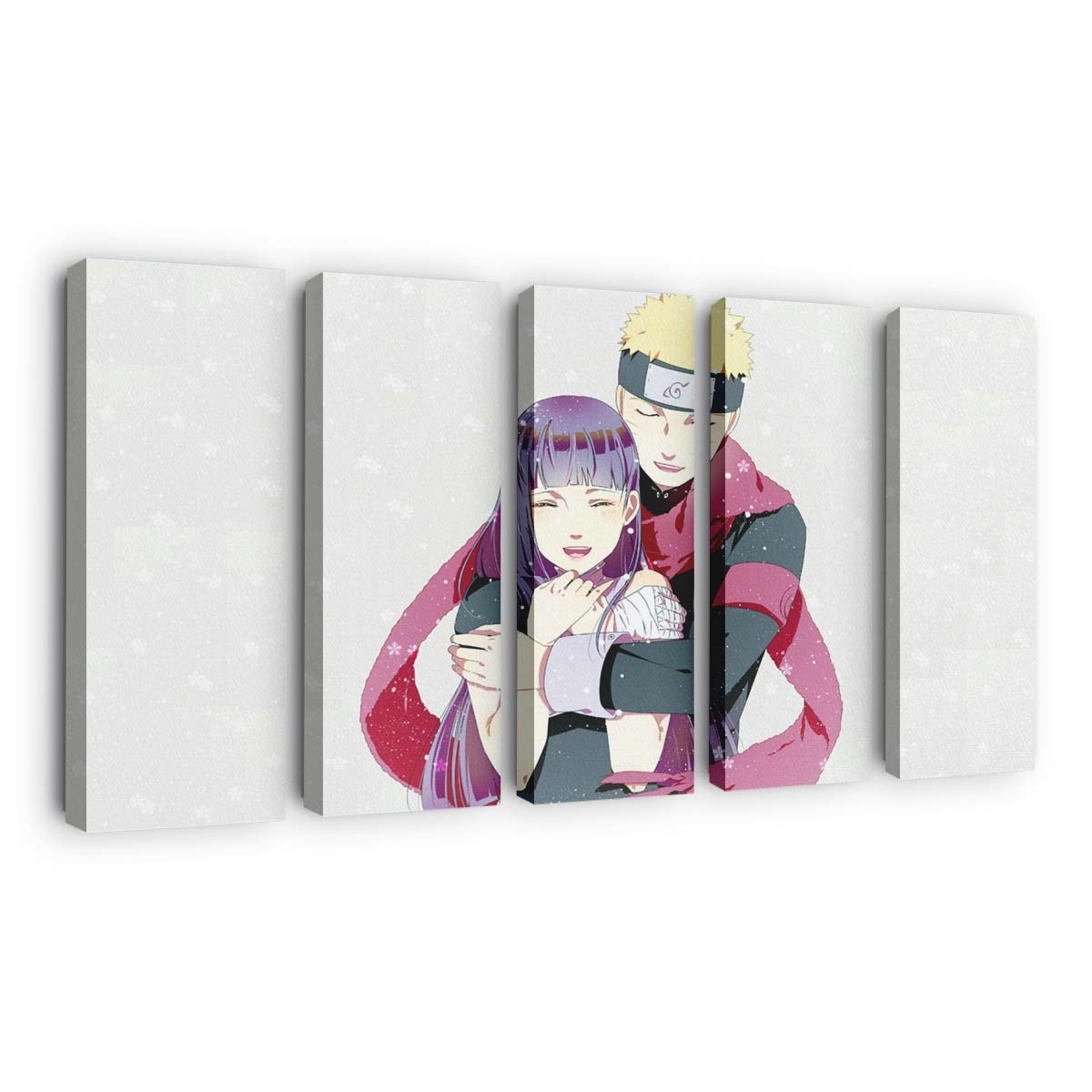 Anime Cartoon Uzumaki Naruto Hyuuga Hinata Mangaka - Anime Wandbild - Leinwandbild illustrationanimecartoonuzumaki narutohyuuga hinatamangaka