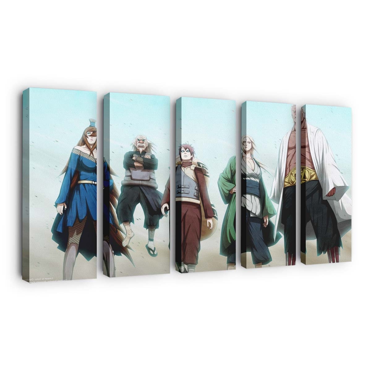 Anime Manga Naruto Shippuuden Gaara Tsunade - Anime Wandbild - Leinwandbild illustrationanimemanganaruto shippuudengaaratsunade