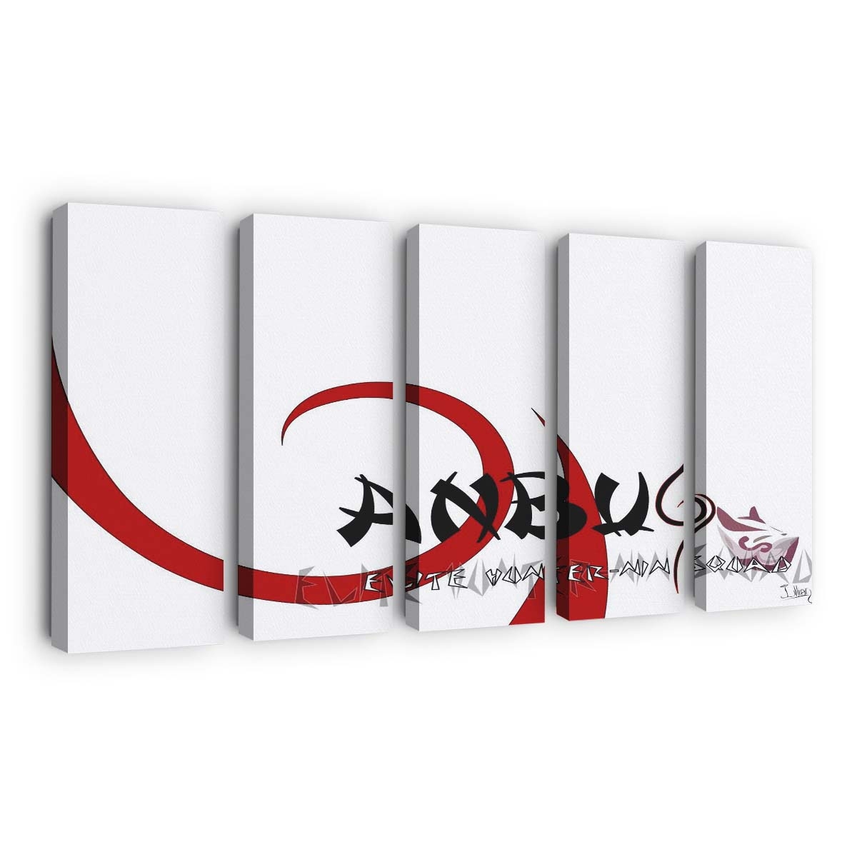 Anime Naruto Shippuuden Brand Text Logo - Anime Wandbild - Leinwandbild illustrationanimenaruto