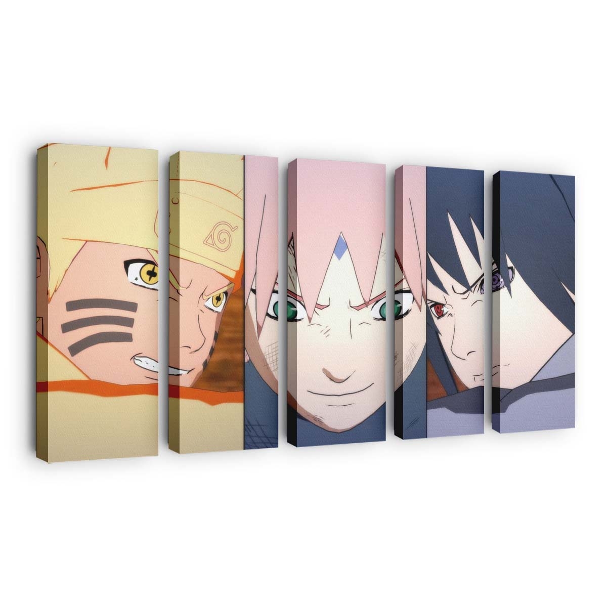 Anime Naruto Shippuuden Face Drawing Cartoon - Anime Wandbild - Leinwandbild illustrationanimenaruto shippuudenfacedrawingcartoon