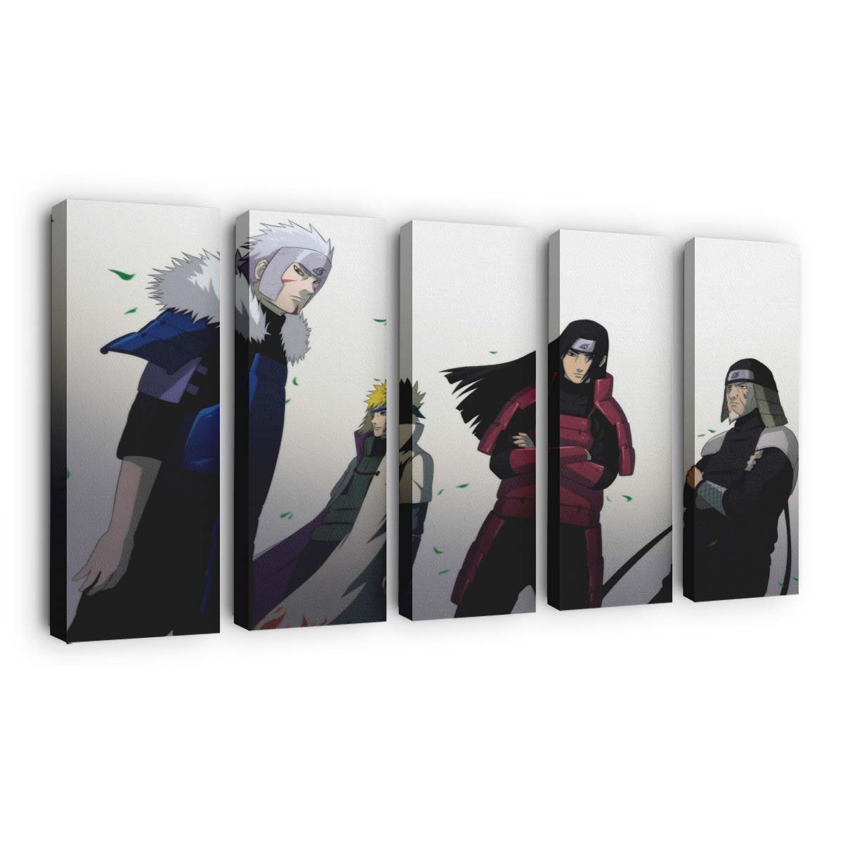 Anime Naruto Shippuuden Namikaze Minato Hokage Tobirama Senju - Anime Wandbild - Leinwandbild illustrationanimenaruto shippuudennamikaze minatohokagetobirama senju