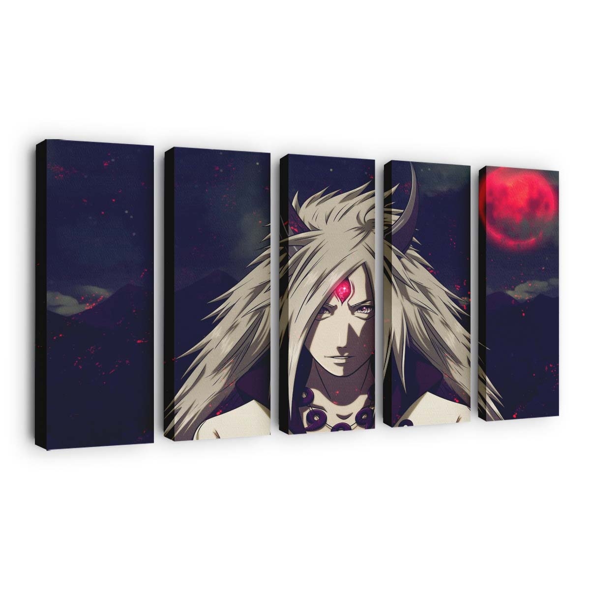 Anime Naruto Shippuuden Uchiha Madara Sage Of Six Paths Eternal Tsukuyomi - Anime Wandbild - Leinwandbild illustrationanimenaruto shippuudenuchiha madarasage of six pathseternal tsukuyomi