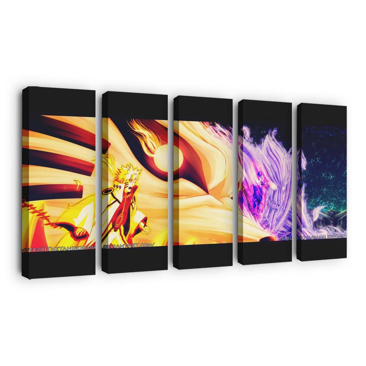 Anime Naruto Shippuuden Uzumaki Naruto Kyuubi Susanoo Character - Anime Wandbild - Leinwandbild illustrationanimenaruto shippuudenuzumaki narutokyuubisusanoo character