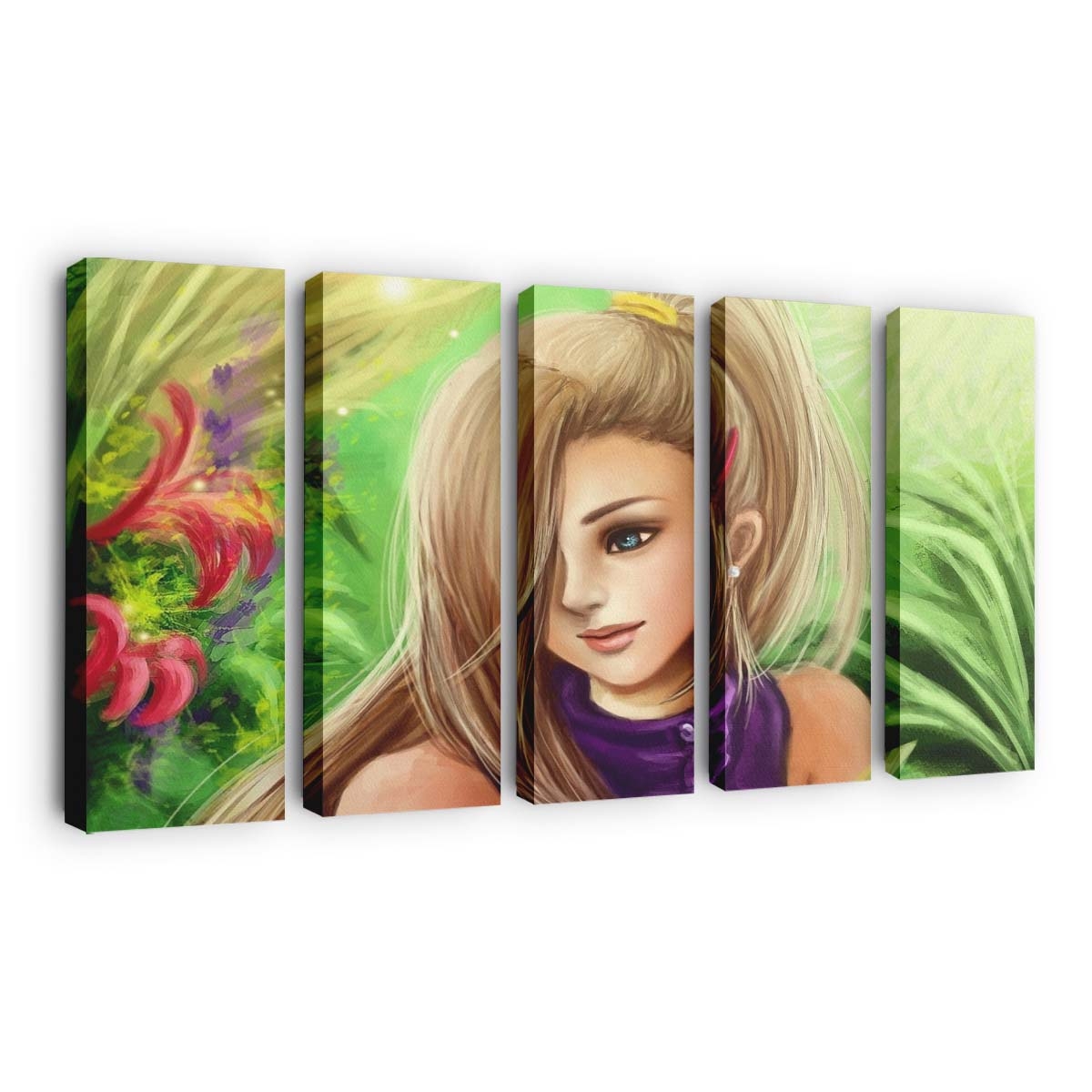 Long Hair Anime Girls Manga Naruto Shippuuden Hair - Anime Wandbild - Leinwandbild long hairanimeanime girlsmanganaruto shippuudenhair