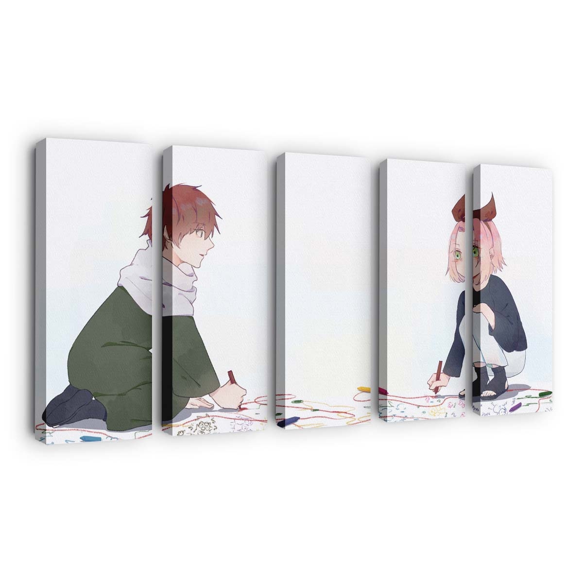 Naruto Anime Haruno Sakura Sasori - Anime Wandbild - Leinwandbild naruto animeharuno sakurasasori