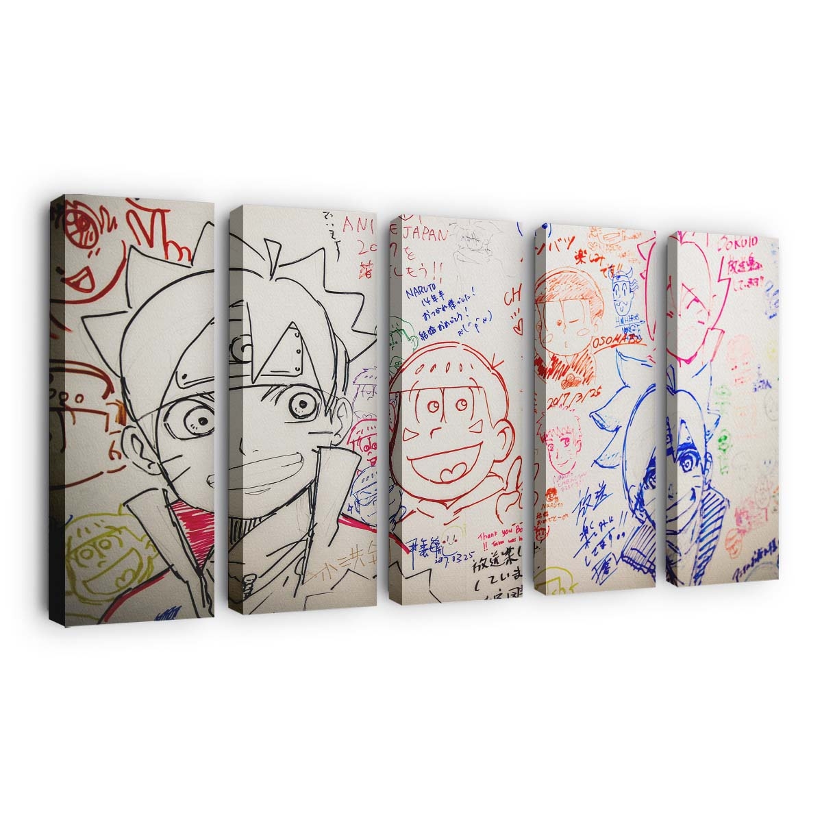 Naruto Anime Japan Manga Manga Sketch Tokyo - Anime Wandbild - Leinwandbild naruto animejapanmangamanga sketchtokyo