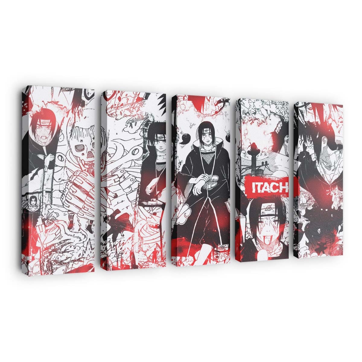 Naruto Anime Manga Collage Uchiha Itachi Susanoo Character - Anime Wandbild - Leinwandbild naruto animemangacollageuchiha itachisusanoo character
