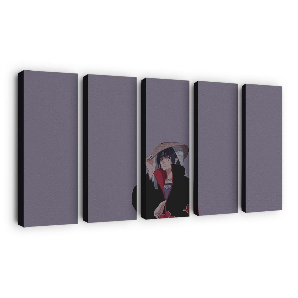 Naruto Anime Shippuuden Uchiha Itachi Akatsuki Light Blue Calm - Anime Wandbild - Leinwandbild naruto animenaruto shippuudenuchiha itachiakatsukilight bluecalm