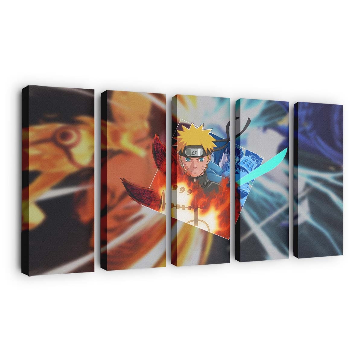 Naruto Anime Shippuuden Uchiha Sasuke Kurama Kyuubi Susanoo Character - Anime Wandbild - Leinwandbild naruto animenaruto shippuudenuchiha sasukekuramakyuubisusanoo character