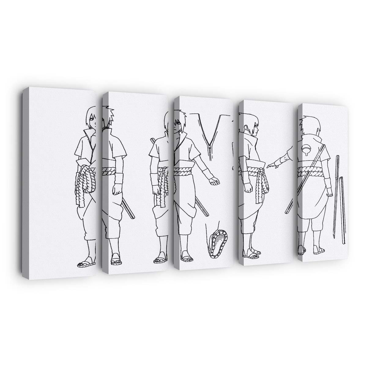 Naruto Anime Kollektion – Kunst In Bewegung - Anime Wandbild - Leinwandbild naruto animeoutline 0005