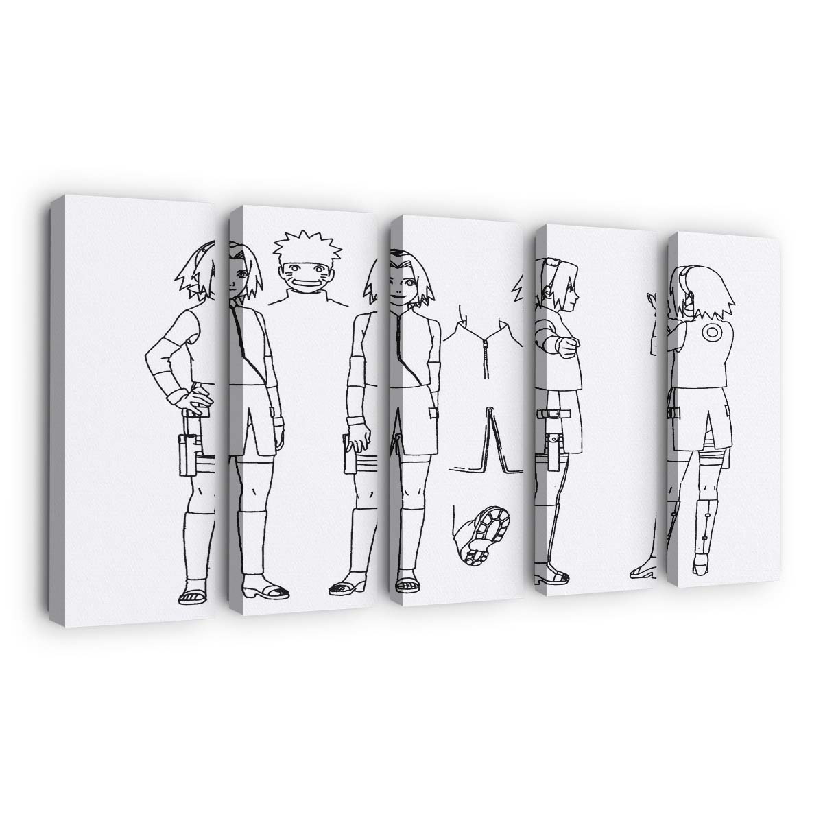 Naruto Anime Meisterwerk – Für Wahre Fans - Anime Wandbild - Leinwandbild naruto animeoutline 0008