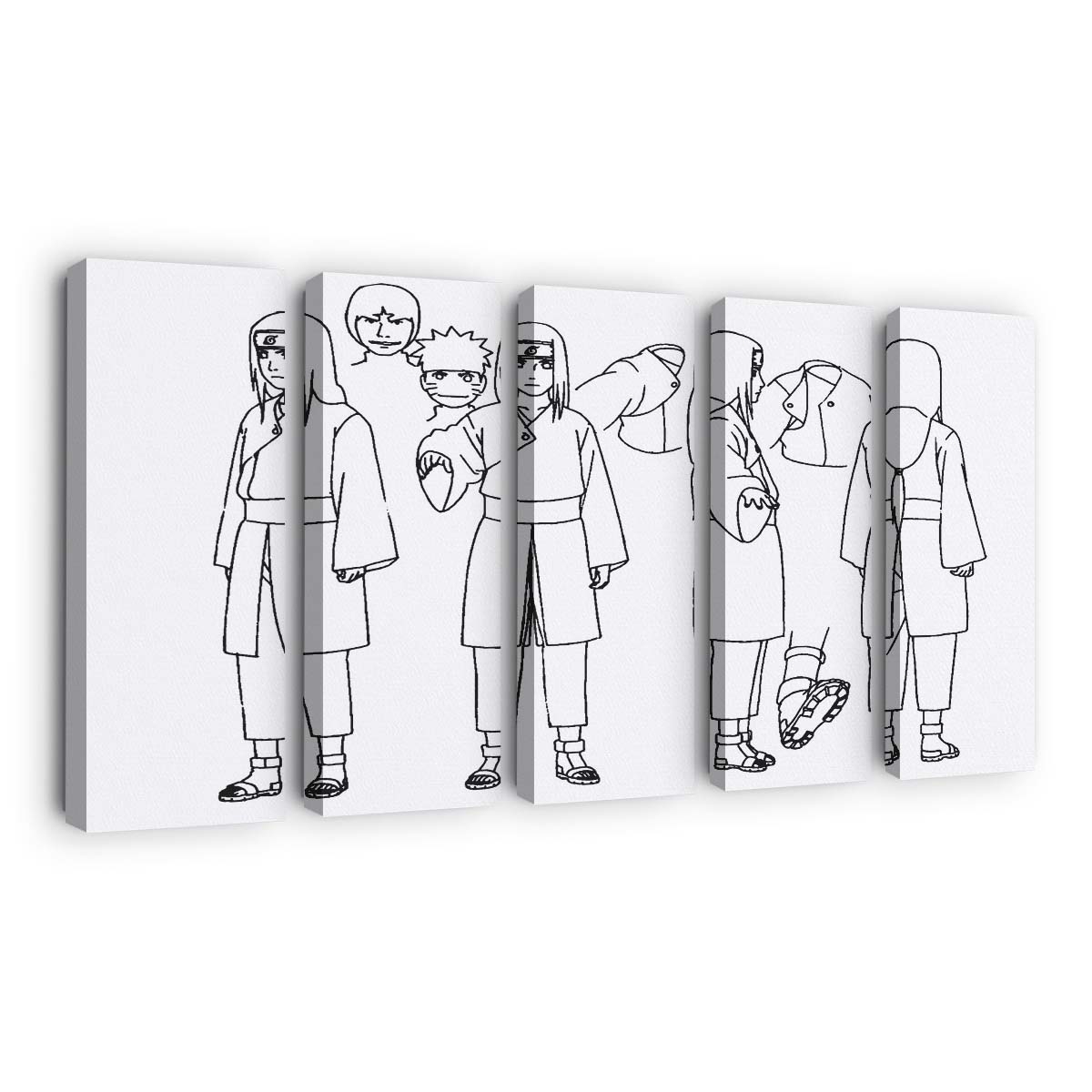 Naruto Anime Leinwand – Feuer Und Schatten - Anime Wandbild - Leinwandbild naruto animeoutline 0013