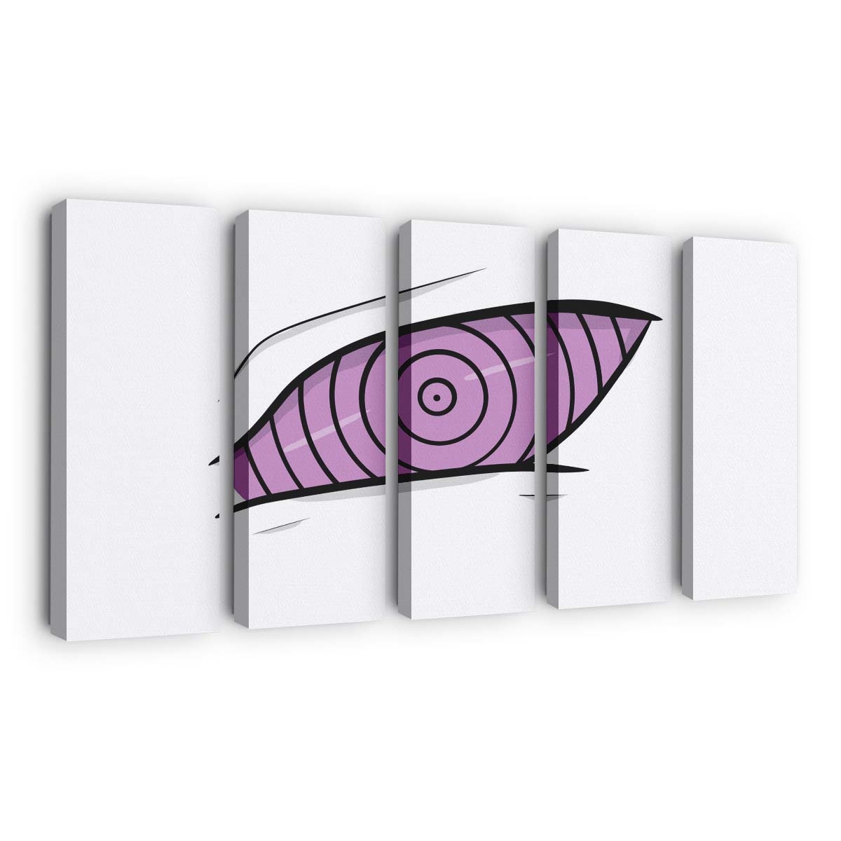 Naruto Anime Rinnegan Sharingan Minimalism - Anime Wandbild - Leinwandbild naruto animerinnegansharinganminimalism